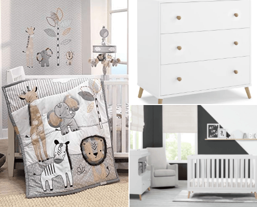 Our jungle nursery design (baby boy/neutral) cover photo collage