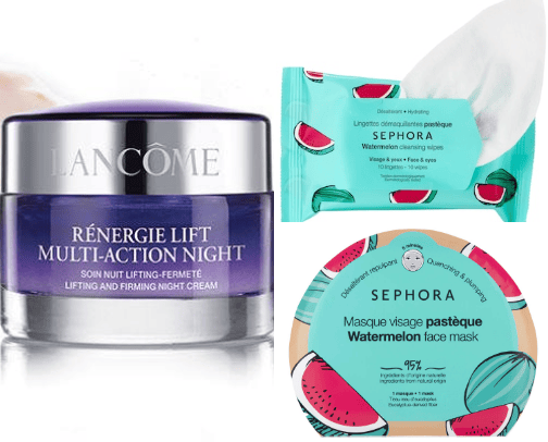 Skincare and body care cover photo collage