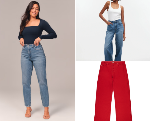 tall girl approved denim staples! cover photo collage