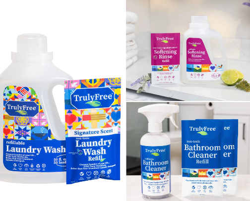 Trulyfree non toxic household swaps! cover photo collage