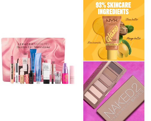 Makeup💄 and skincare😉 cover photo collage