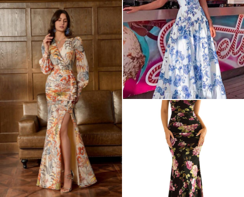 Tropical Formal/Beach wedding guest Dresses cover photo collage