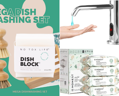 tools to clean and sanitize cover photo collage