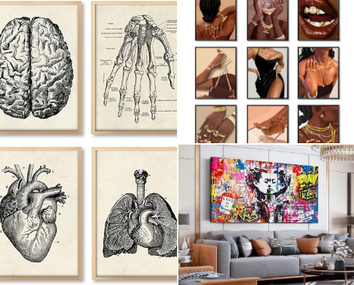 Poster or wall art cover photo collage