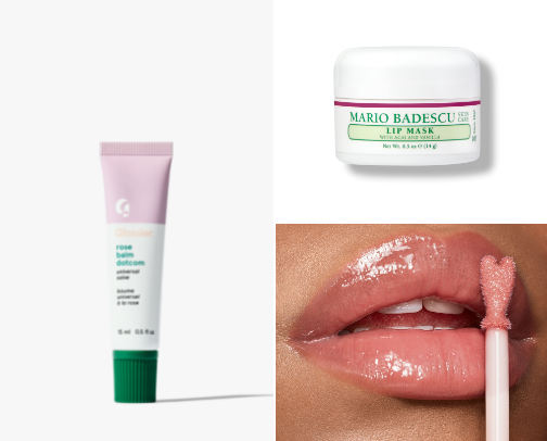 lip glosses and balms cover photo collage