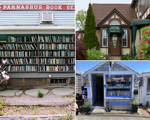 Must-visit Massachusetts bookstores, separated by region cover photo collage
