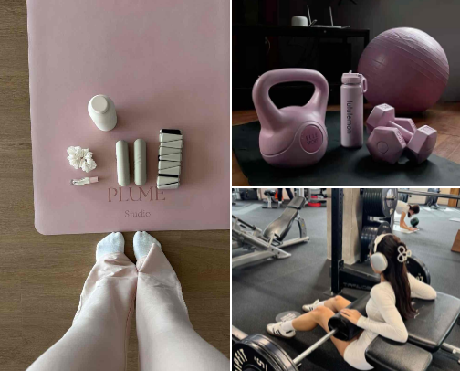 Beginners workout essentials 🩷💪 cover photo collage