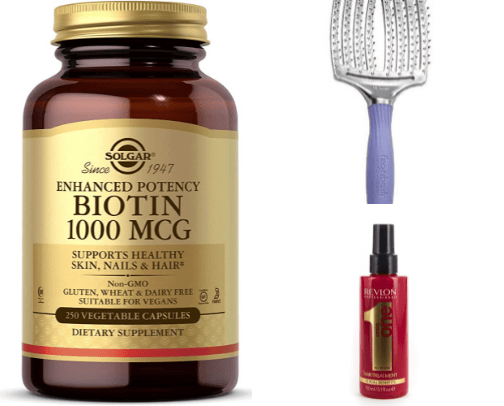Hair care/favourite products cover photo collage