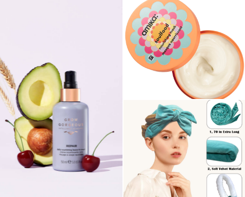 Hair care💇‍♀️ cover photo collage