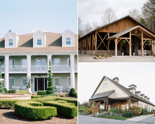Oakdale, TN Wedding Venues cover photo collage