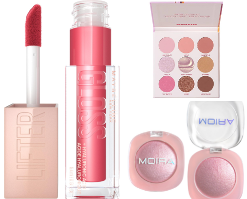 Pink and brown glam under $15✩ cover photo collage