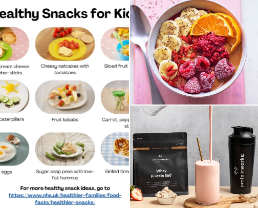 Healthy food cover photo collage