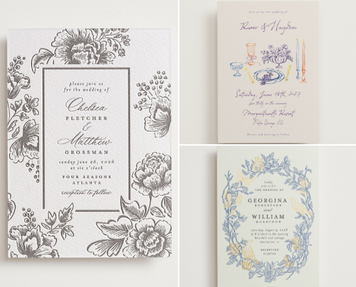 The most beautiful wedding invitations🤍🕊️ cover photo collage