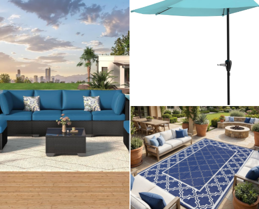 Outdoor decor ideas cover photo collage