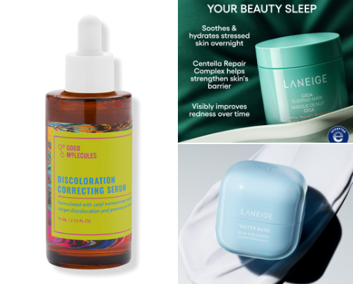 skincare for sensitive/dry/bumpy cover photo collage
