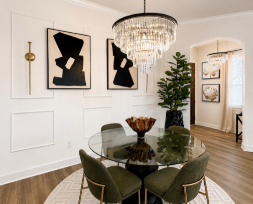 My Luxe Dining Area cover photo collage
