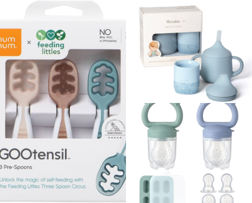 Baby eating essentials cover photo collage