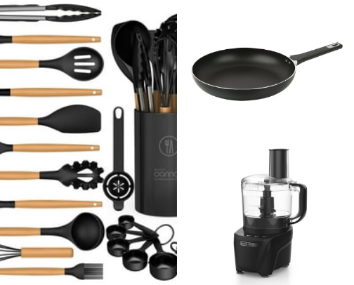 “Budget Kitchen Must-Haves for Busy Moms” cover photo collage