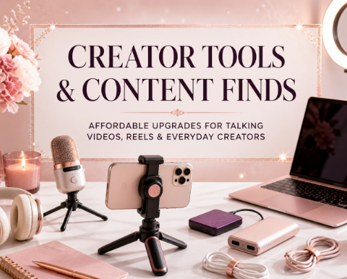 Beginner-Friendly Creator Tools for Talking Videos & Content 🎥 cover photo collage