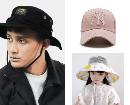 Summer Heat-Topi pelindung panas cover photo collage