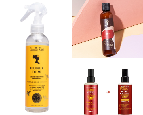 Hair products for natural hair cover photo collage