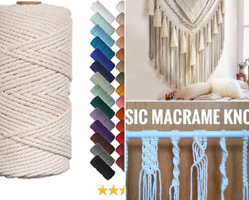 Macrame cover photo collage