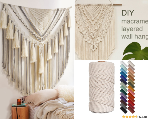 Macrame cover photo collage