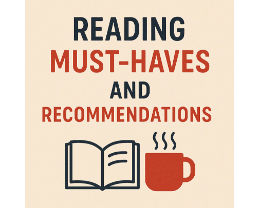 Reading Must Haves and Recommendations cover photo collage