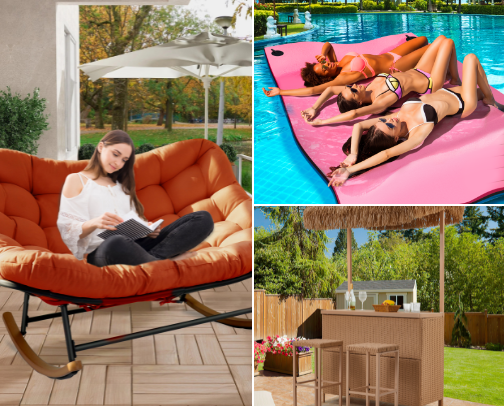 Bring Summer To Your Backyard cover photo collage