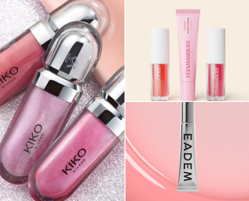Lips: Glosses, Oils, Balms & Liners cover photo collage