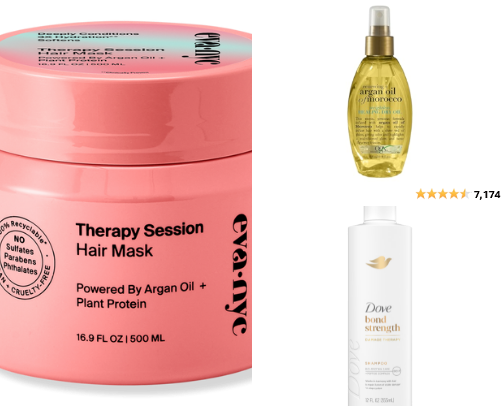 My hair care essentials cover photo collage