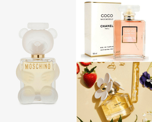 Top-rated perfumes💫🫧🐝 cover photo collage