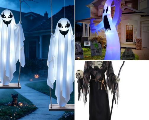 Best Halloween Outdoor Decorations for 2026 | Spooky Porch & Yard Finds cover photo collage