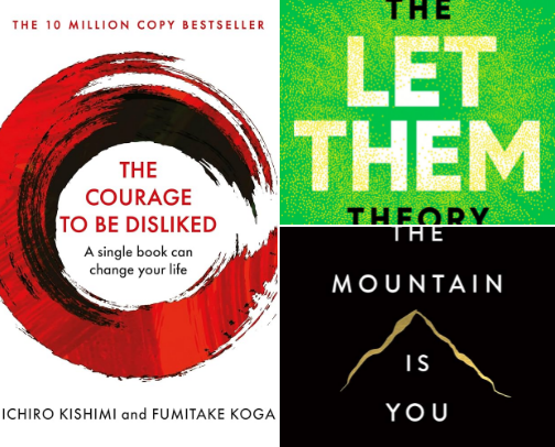 Self-Help Books: Your Guide to Personal Growth and Success cover photo collage