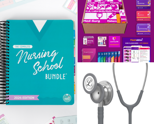 Nursing school must haves cover photo collage