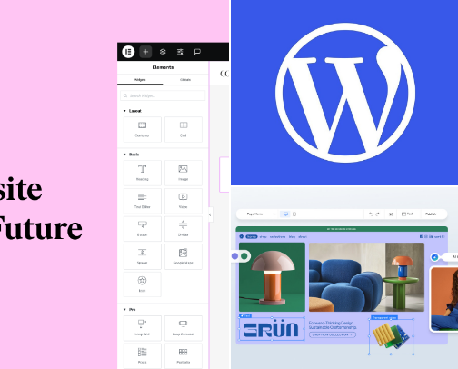 Top 5 Free Website Builders for Small Business cover photo collage