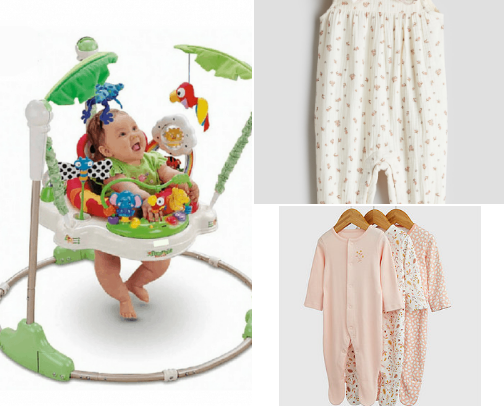 Baby essentials for new mom cover photo collage