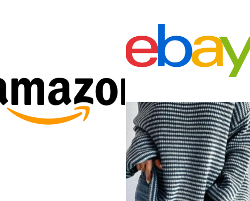 Online shopping cover photo collage