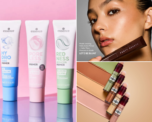 My everyday make up routine products🐆 cover photo collage