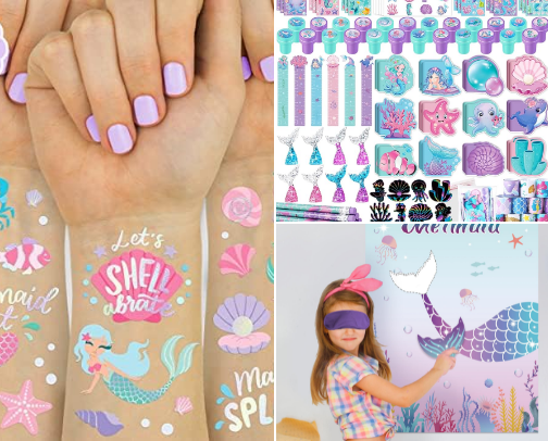 Mermaid Party 🧜‍♀️ cover photo collage