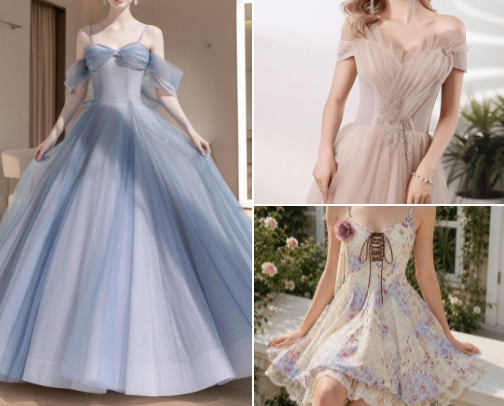 Dresses that make the universe treat you like a protagonist ✨ cover photo collage