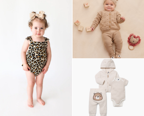 Baby clothes cover photo collage