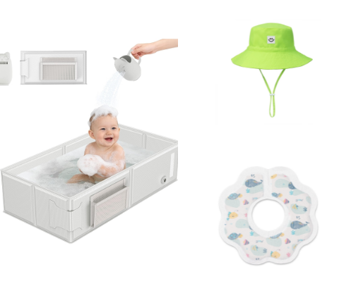 Baby products 6-12 months cover photo collage