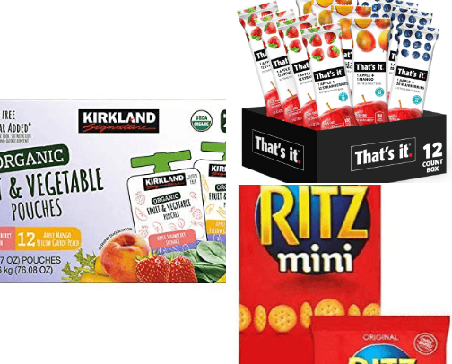 Toddler snacks cover photo collage