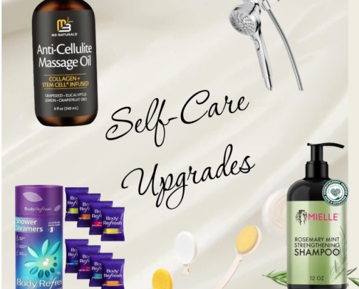 Small Upgrades, Big Self-Care Energy cover photo collage