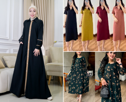 Casual Dress Wanita – Simple & Nyaman untuk Sehari-hari cover photo collage