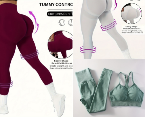 Sweat & Style - Fashionable Fitness Finds💫 cover photo collage