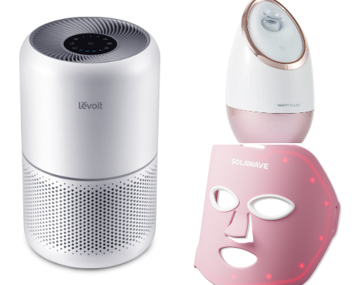 At-Home Health Tools for Clean Air and Glowing Skin cover photo collage