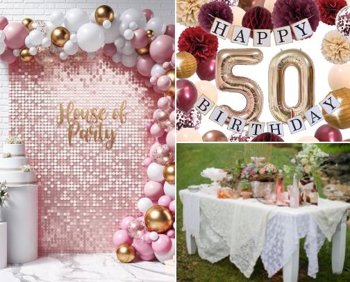 Everything your Birthday Party needs. cover photo collage