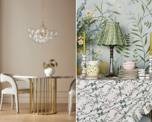 Home Decor and Tableware cover photo collage